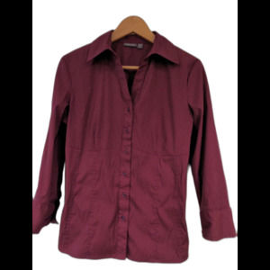 Blouse apt 9 size s shirt top 3/4 sleeve stretch flattering